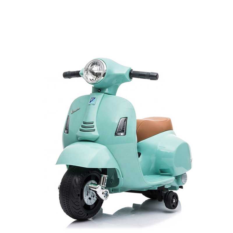 2020 новая лицензированная электрическая поездка на Vespa на автомобиле для детских велосипедов, мотоцикл с батарейным питанием